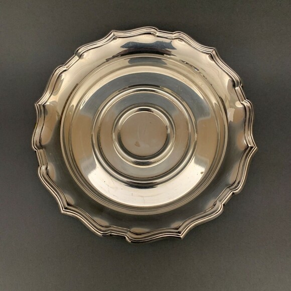 Wm. A. Rogers 4963 Tray Bowl Silver Plate 6 3/4" x 1 1/8" high - Picture 1 of 7